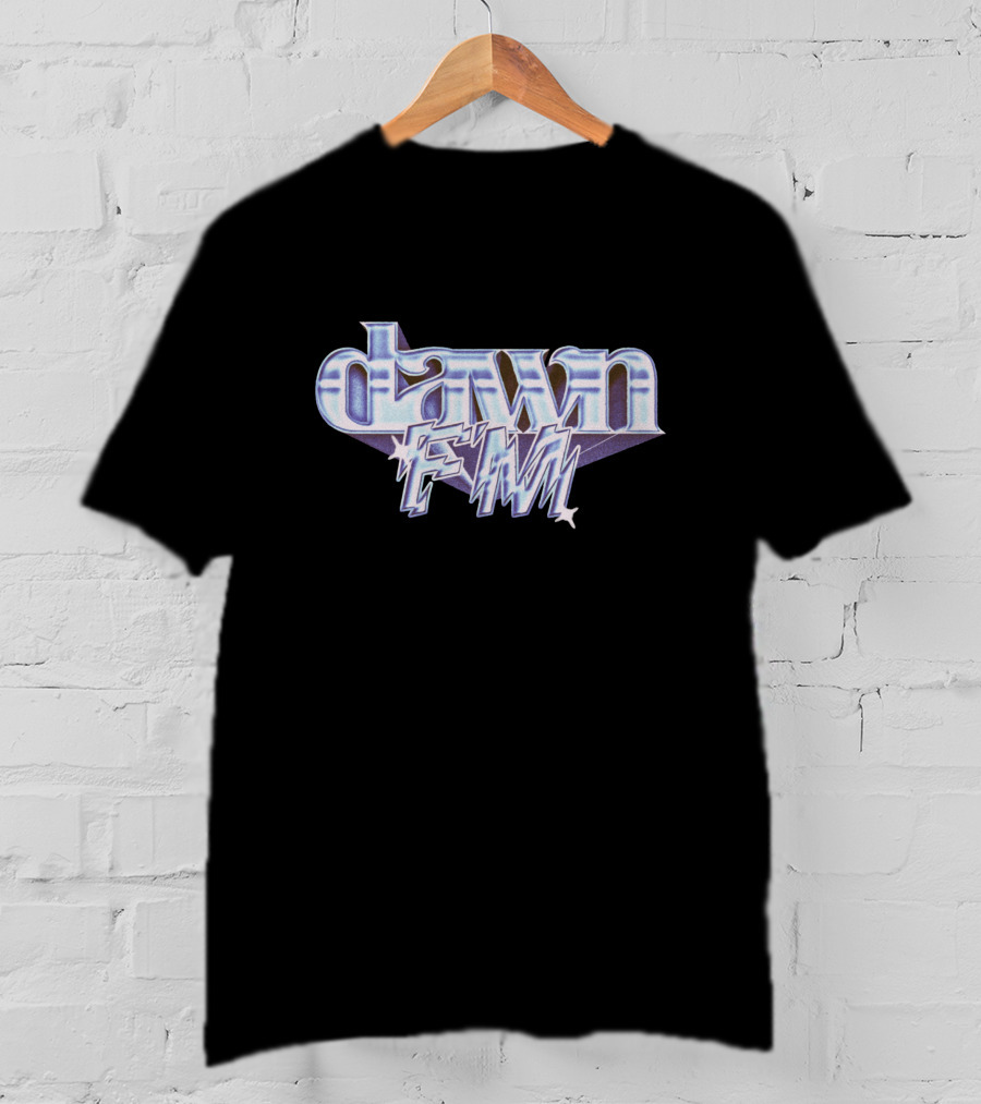 Dawn FM Chrome Text With Futuristic Blue And Purple Styling T-Shirt