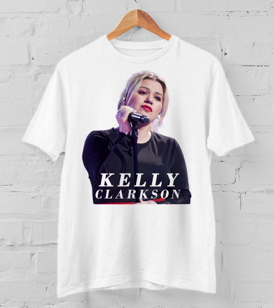 KELLY CLARKSON Concert Performance Microphone Stage T-Shirt
