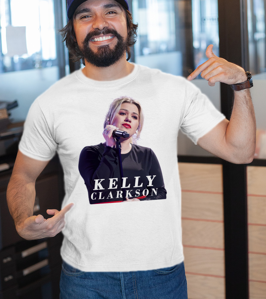 KELLY CLARKSON Concert Performance Microphone Stage T-Shirt