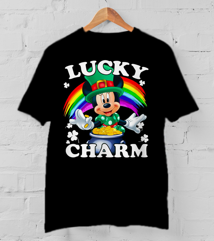 Lucky Charm Rainbow Mickey Pot Of Gold T-Shirt