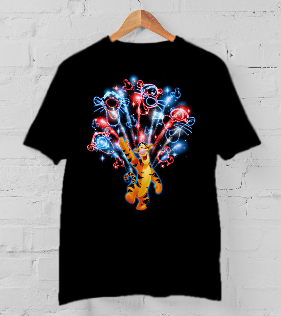 Tigger Fireworks Display Celebration Magic T-Shirt