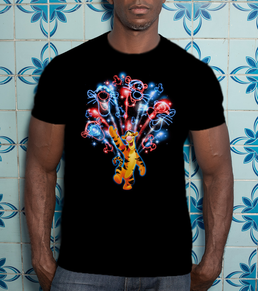 Tigger Fireworks Display Celebration Magic T-Shirt