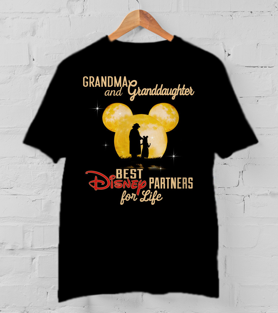 Grandma And Granddaughter Best Disney Partners For Life T-Shirt