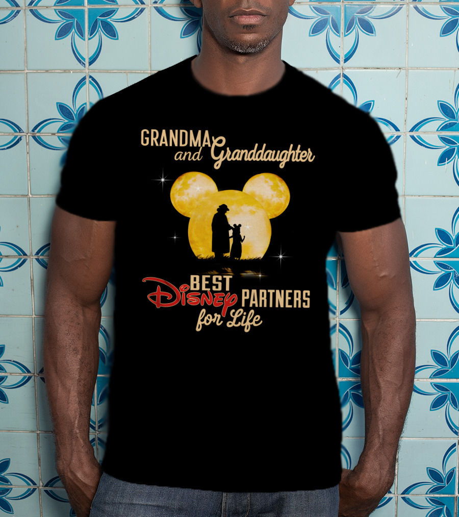 Grandma And Granddaughter Best Disney Partners For Life T-Shirt