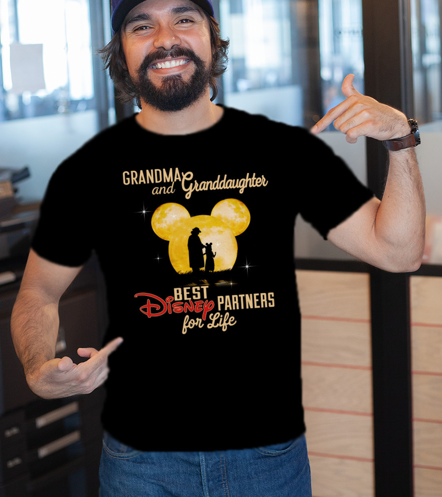 Grandma And Granddaughter Best Disney Partners For Life T-Shirt