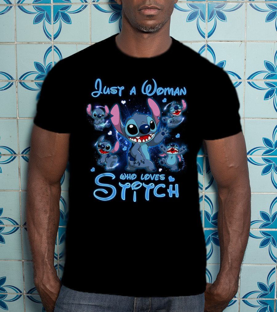Just A Woman Who Loves Stitch T-Shirt
