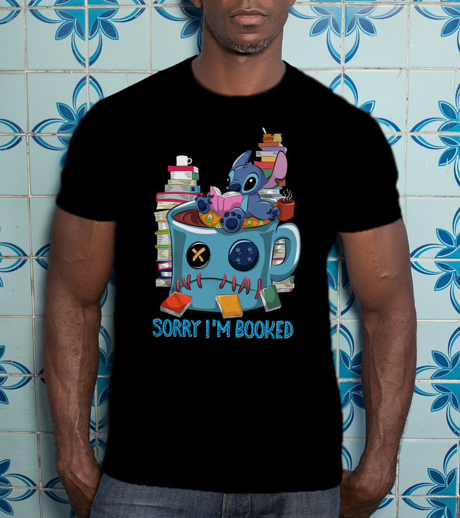 Sorry I'm Booked Stitch Coffee Mug And Books T-Shirt
