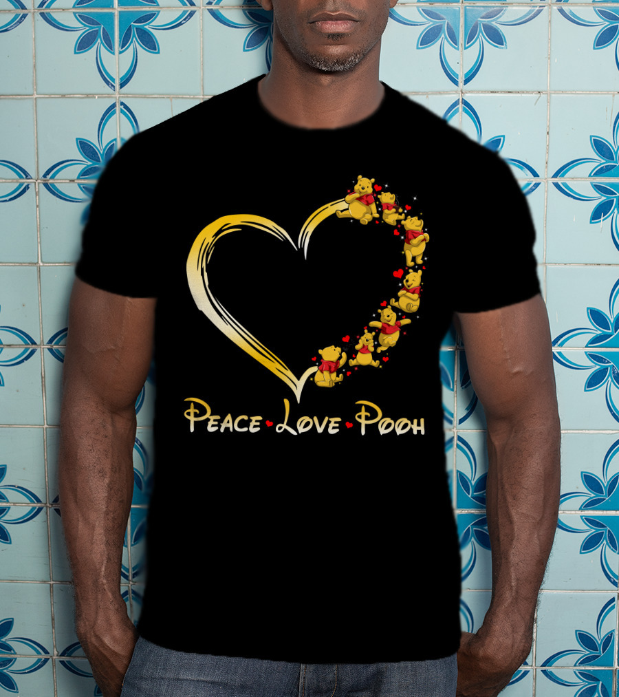 Peace Love Pooh Heart T-Shirt