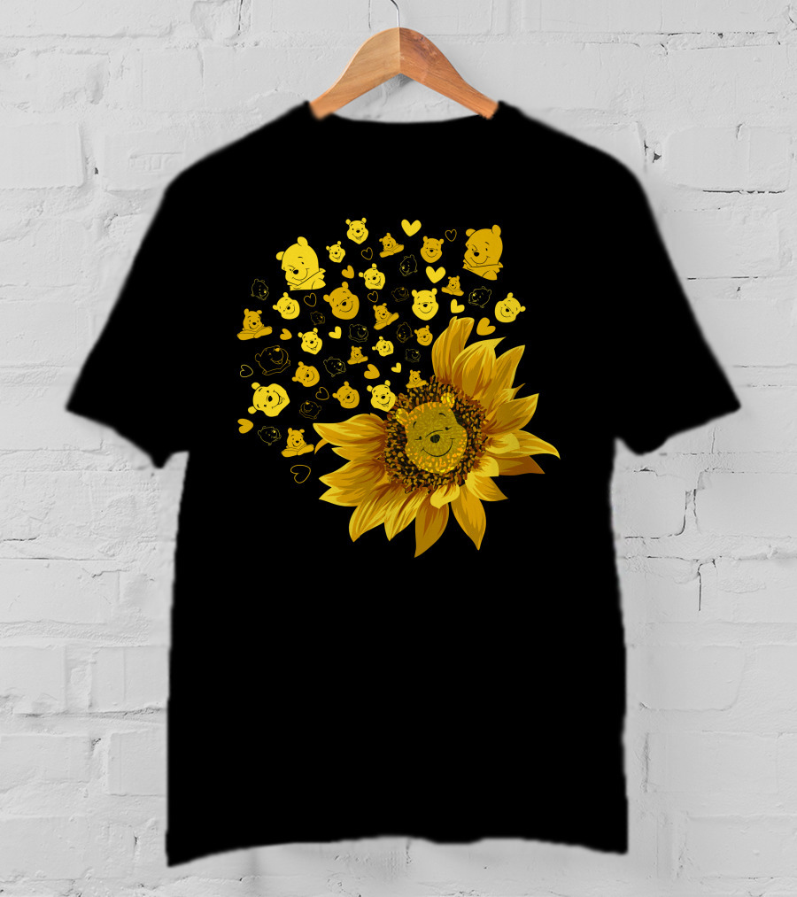 Pooh Sunflower Faces T-Shirt