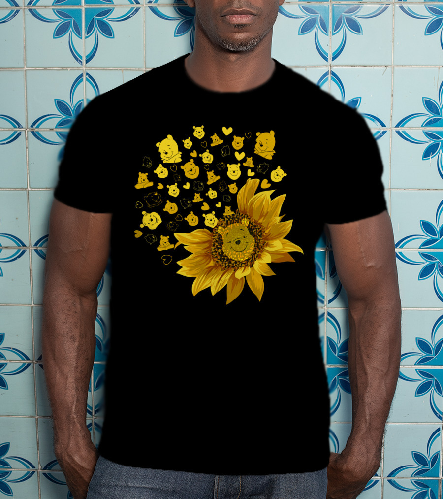 Pooh Sunflower Faces T-Shirt