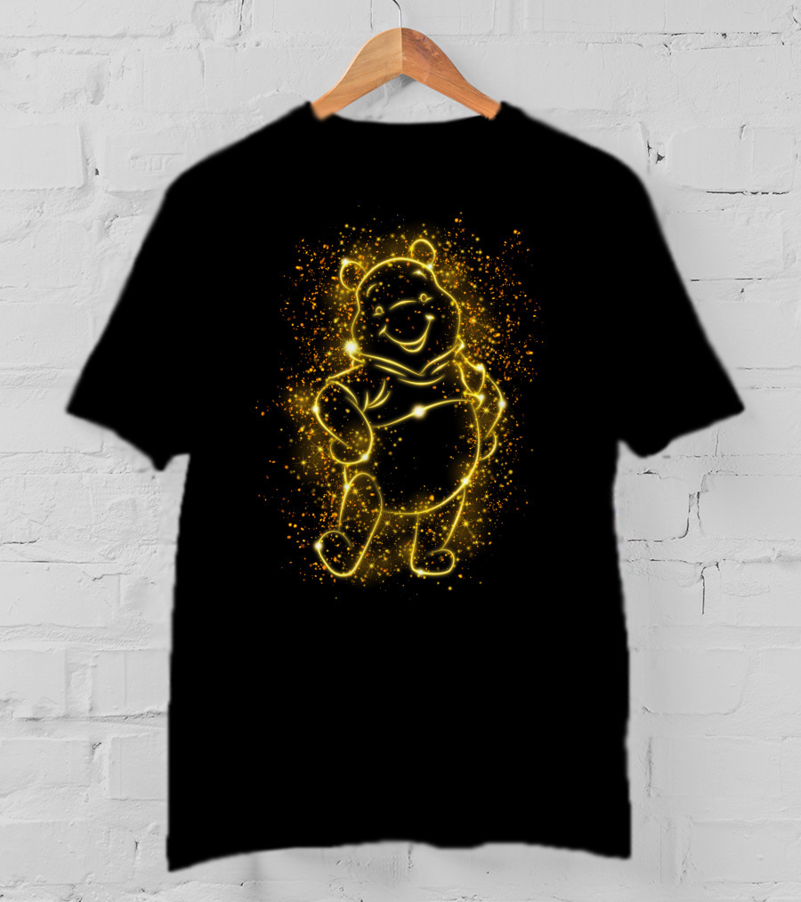 Po Lighr Bear Sparkle Outline T-Shirt