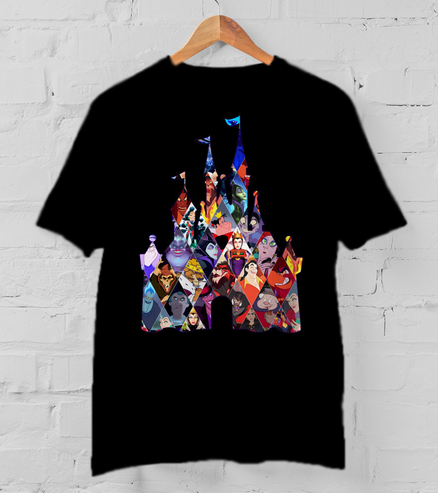 Disney Villains Castle Silhouette Collection T-Shirt