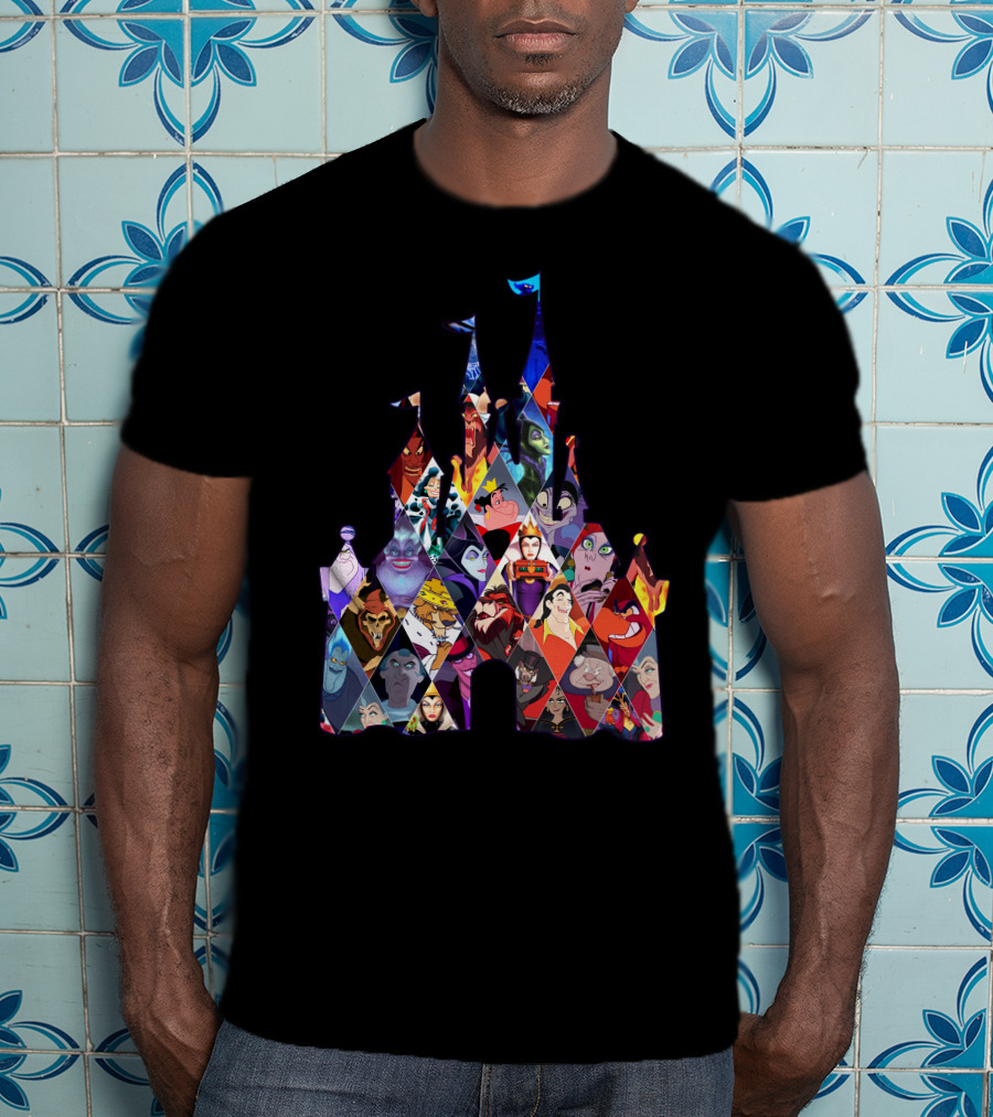 Disney Villains Castle Silhouette Collection T-Shirt