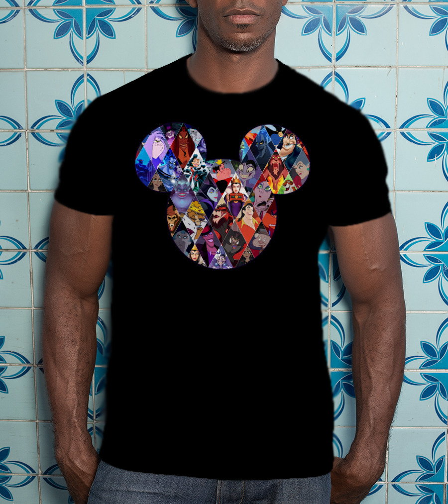 Mickey Villains Collage T-Shirt