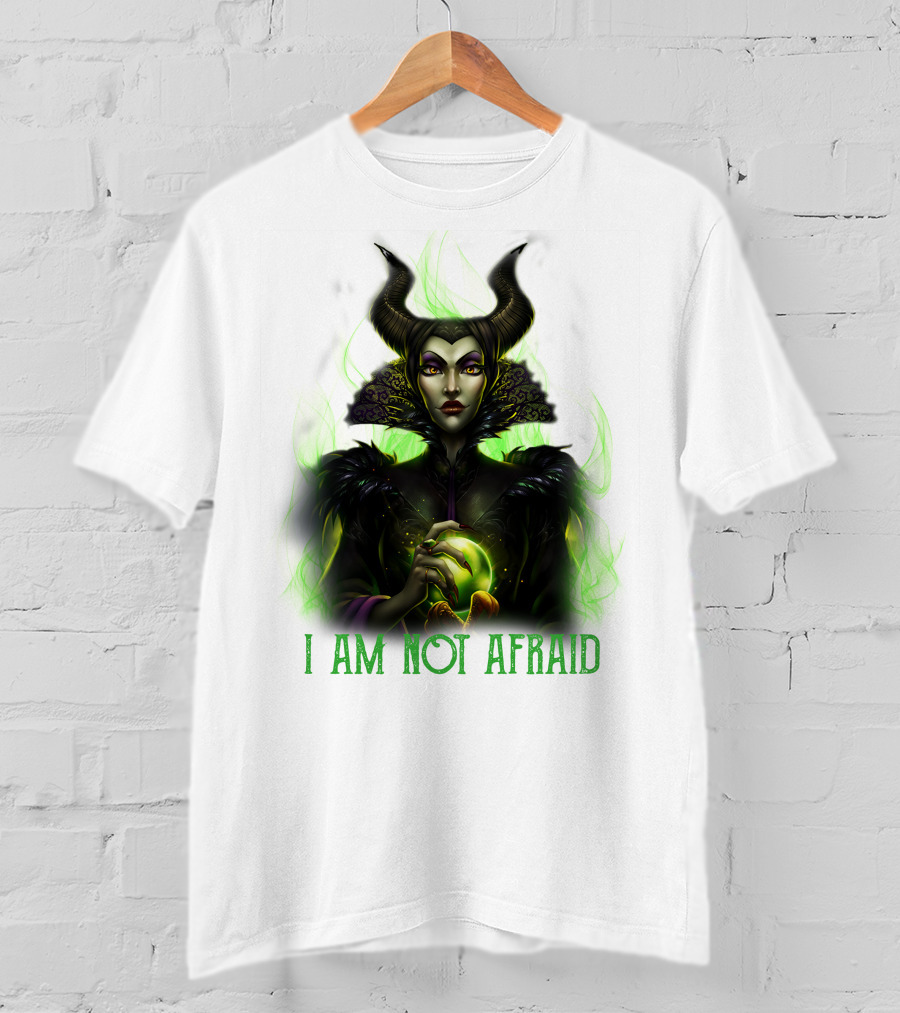 I Am Not Afraid Maleficent Dark Magic Horns T-Shirt