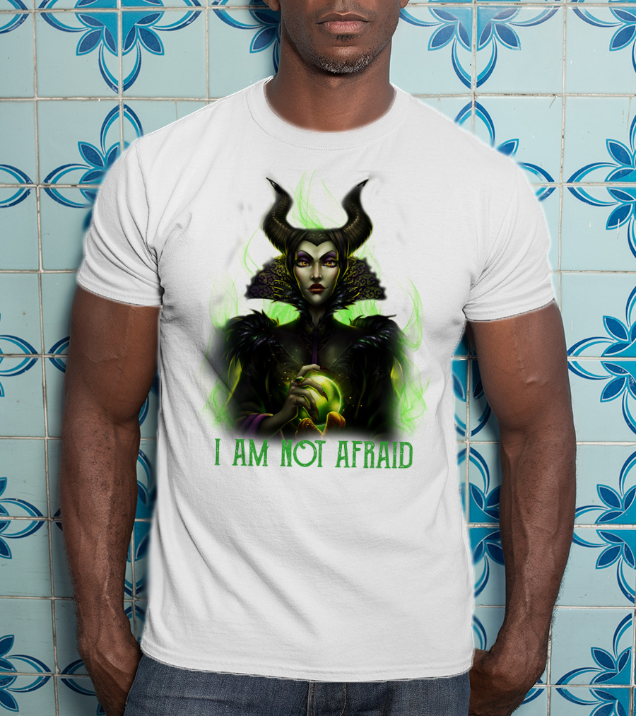 I Am Not Afraid Maleficent Dark Magic Horns T-Shirt