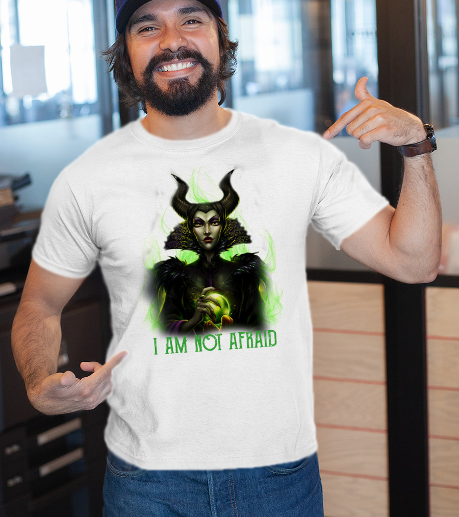 I Am Not Afraid Maleficent Dark Magic Horns T-Shirt