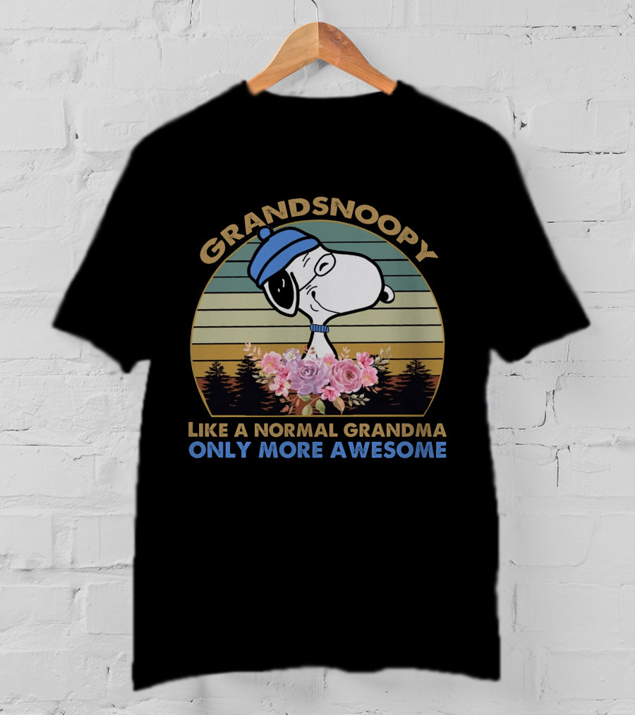 Grandsnoopy Like A Normal Grandma Only More Awesome T-Shirt