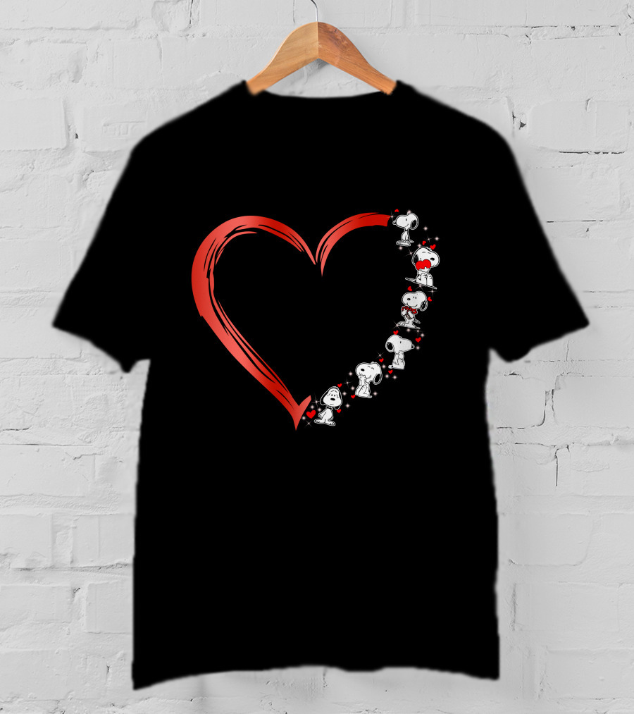 Snoopy Love Heart T-Shirt