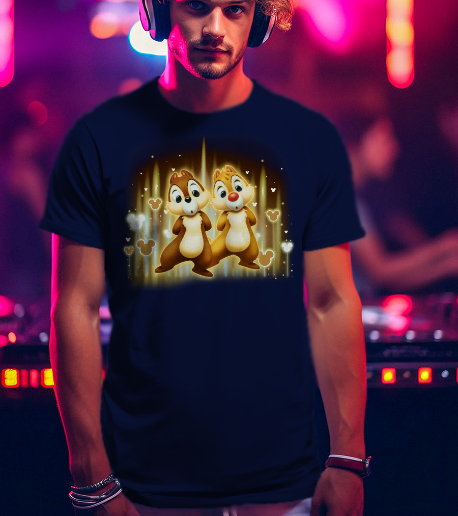 CND Heart Chip And Dale Mickey Ears Icons T-Shirt