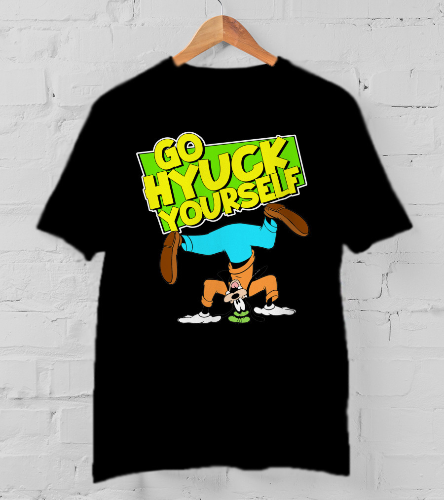 Go Hyuk Yourself Goofy Headstand Cartoon T-Shirt