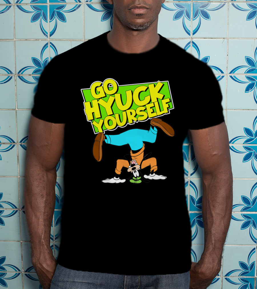 Go Hyuk Yourself Goofy Headstand Cartoon T-Shirt