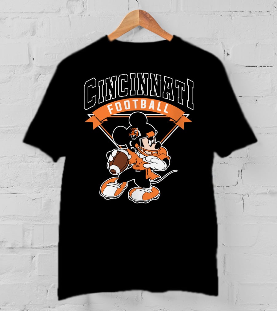 Cincinnati Football Mickey Bengals T-Shirt