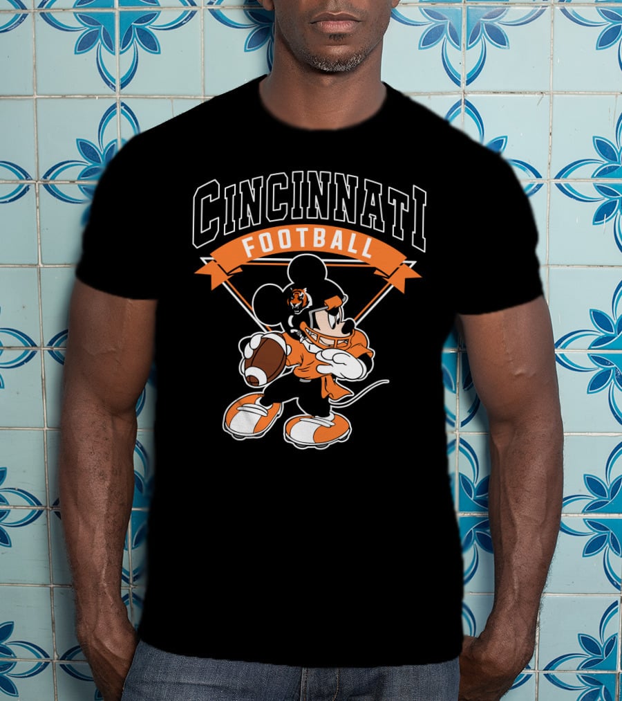 Cincinnati Football Mickey Bengals T-Shirt