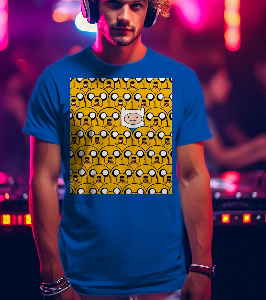 Finnthehuman Surrounded By Jake Faces T-Shirt