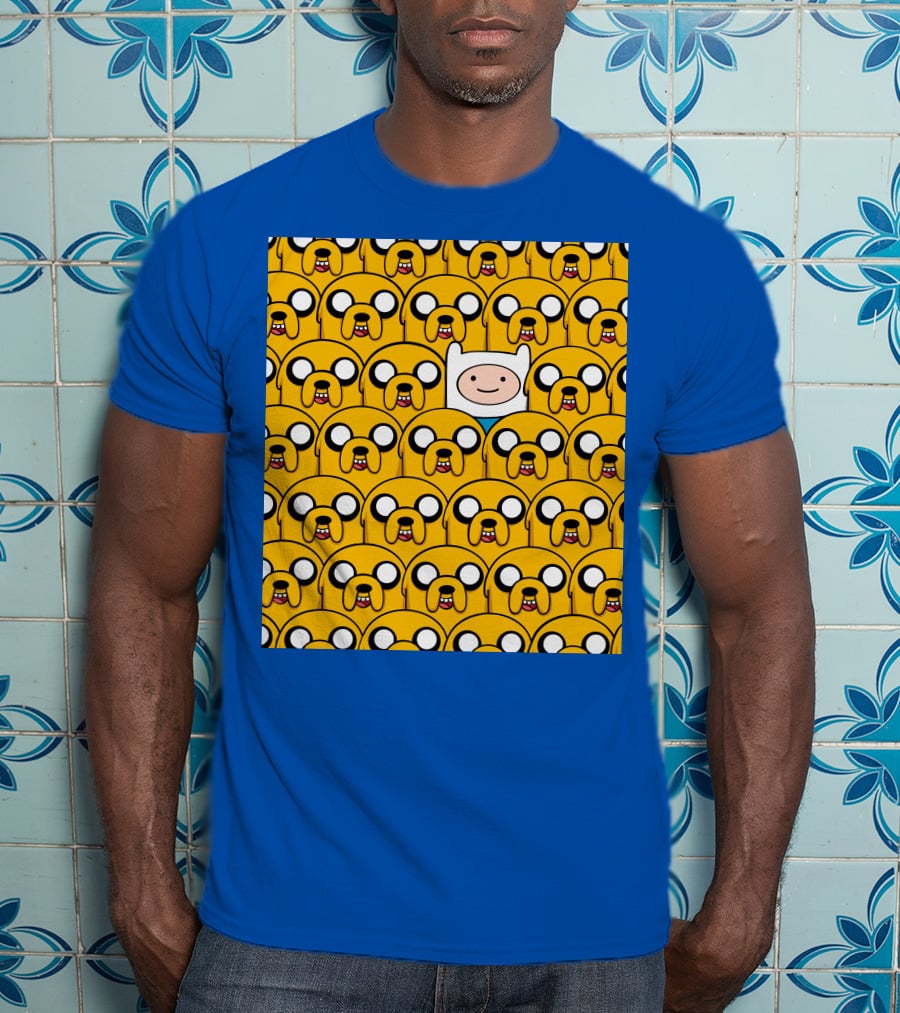 Finnthehuman Surrounded By Jake Faces T-Shirt