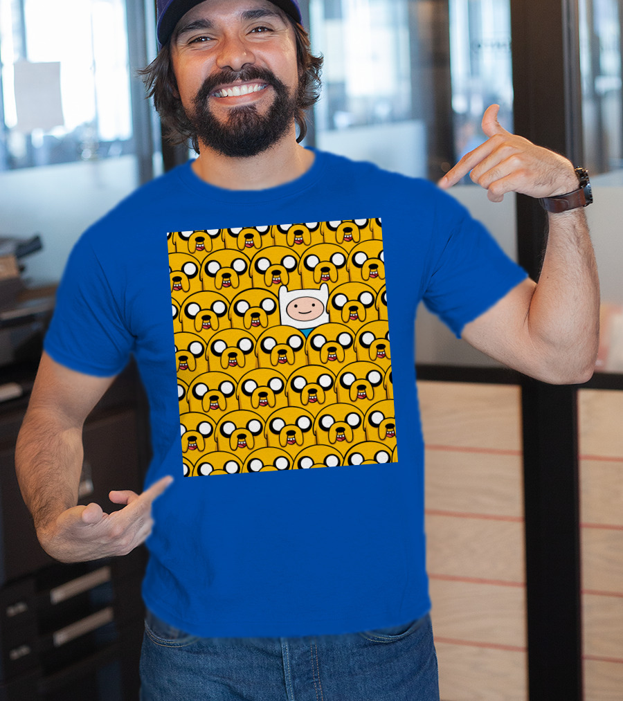 Finnthehuman Surrounded By Jake Faces T-Shirt