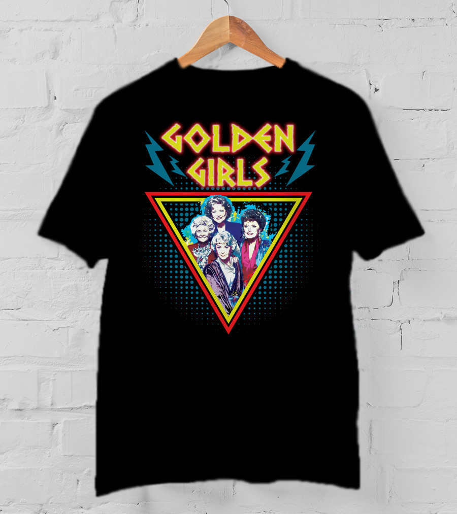 Golden Girls 80s Lightning Triangle T-Shirt