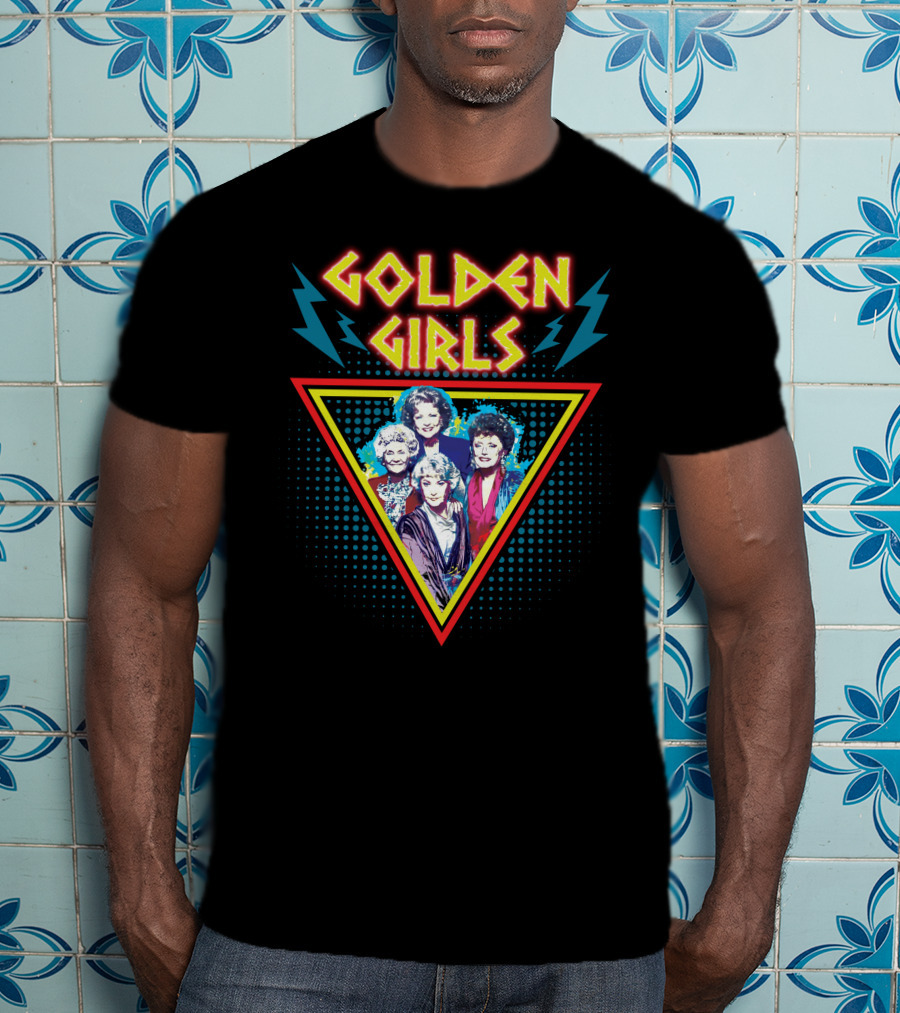 Golden Girls 80s Lightning Triangle T-Shirt