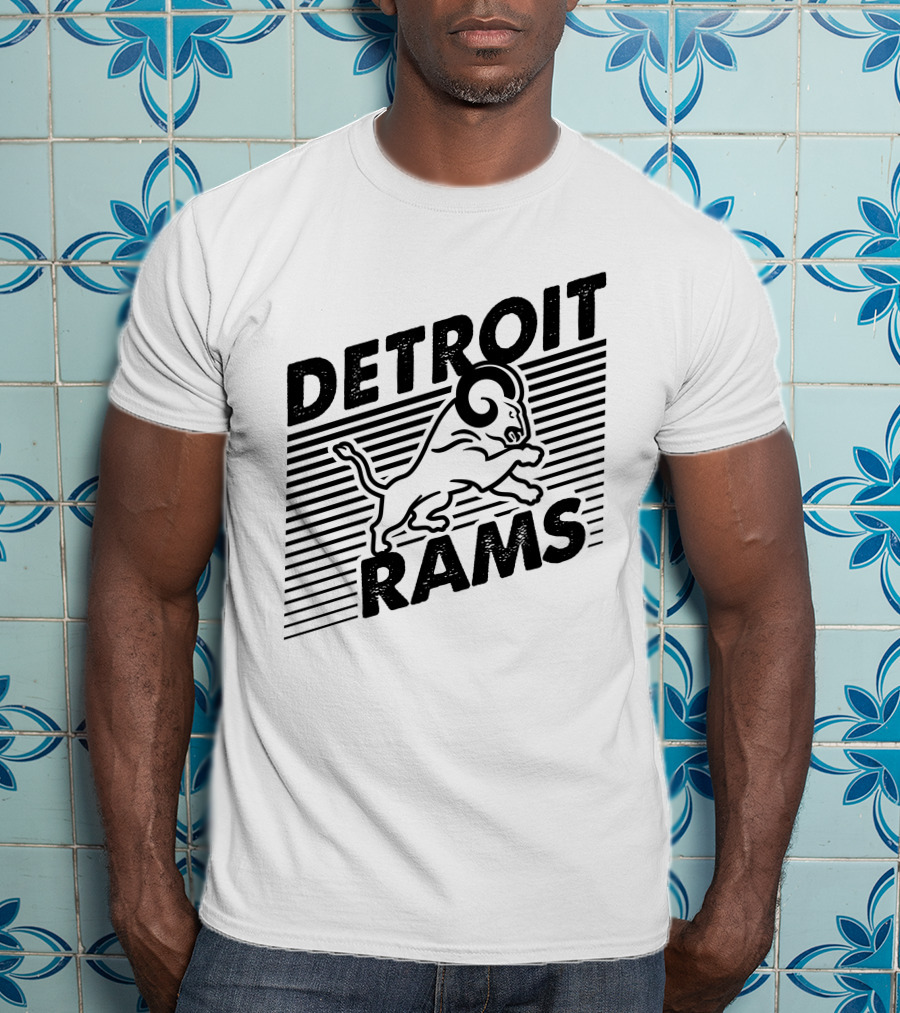 Detroit Rams Jumping Ram T-Shirt