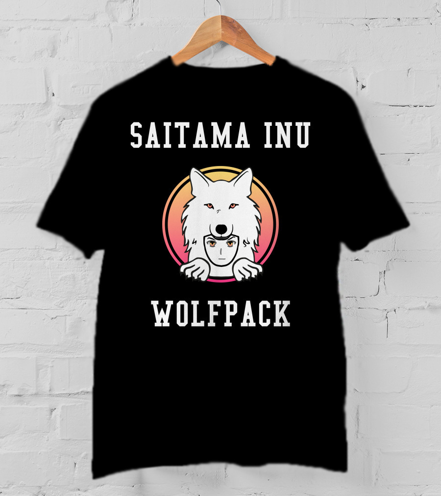 Saitama Inu Wolfpack Crypto Token Cryptocurrency T-Shirt