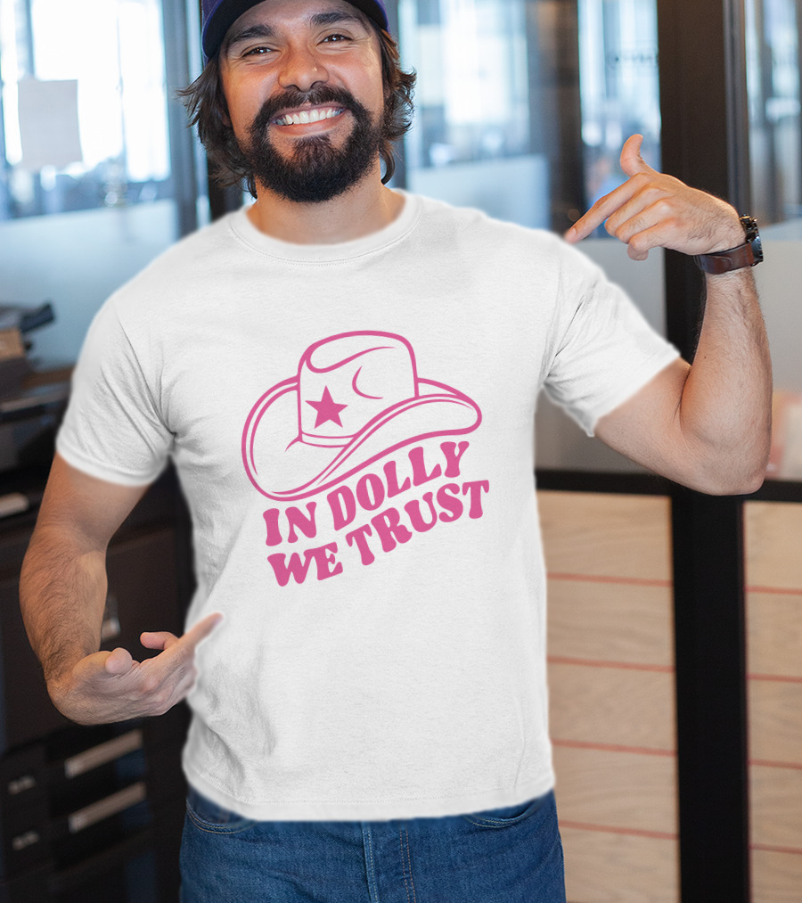 In Dolly We Trust Cowboy Hat Icon Star T-Shirt