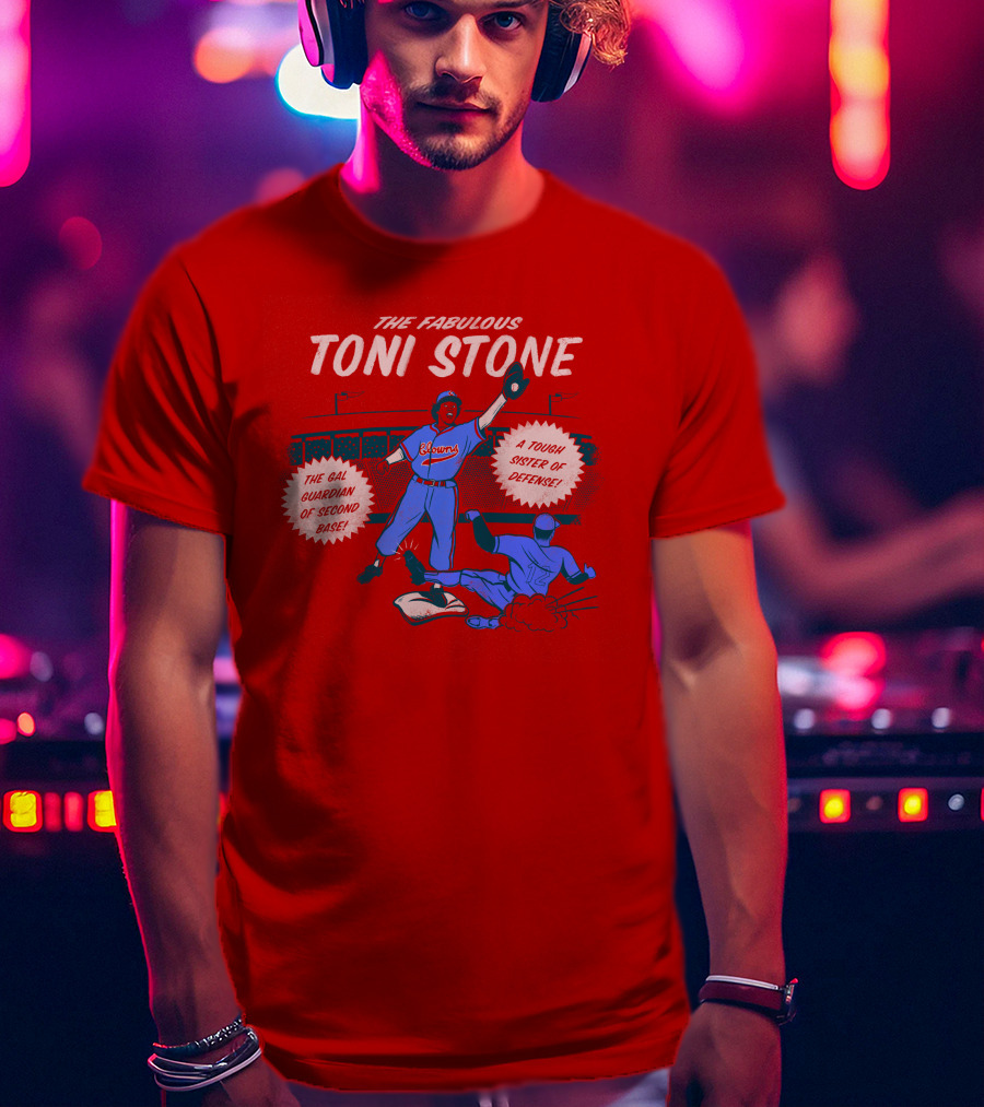 The Fabulous Toni Stone Gal Guardian Of Second Base Tough Sister Of Defense T-Shirt