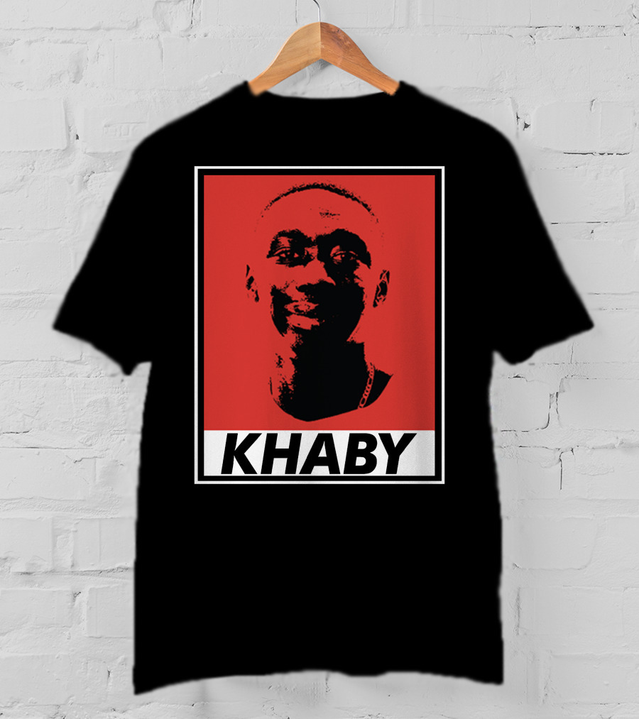 Khaby Lame Bold Graphic Red And Black T-Shirt