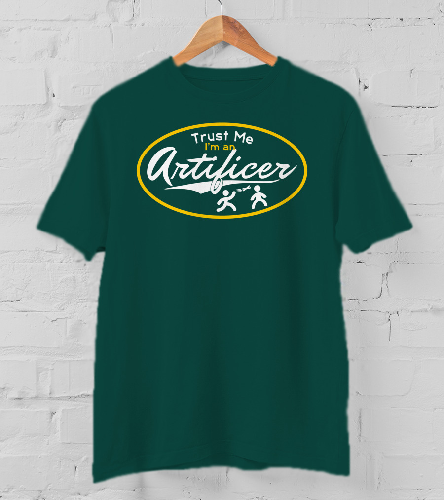 Trust Me I'm An Artificer Wand Symbols T-Shirt