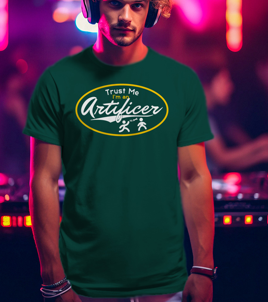 Trust Me I'm An Artificer Wand Symbols T-Shirt