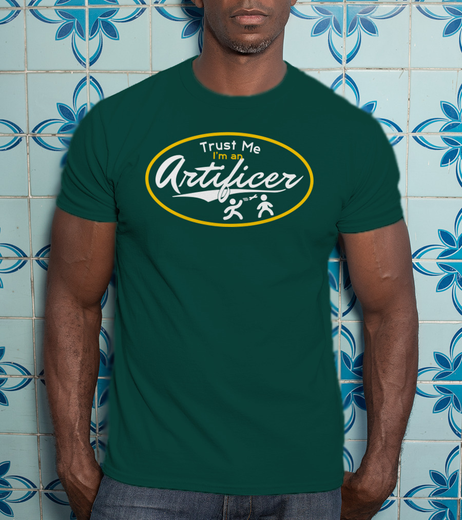 Trust Me I'm An Artificer Wand Symbols T-Shirt
