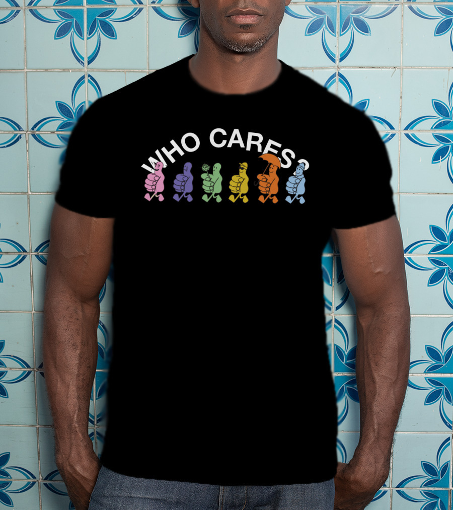 Rex Orange County Who Cares Colorful Cartoon Thumbs T-Shirt