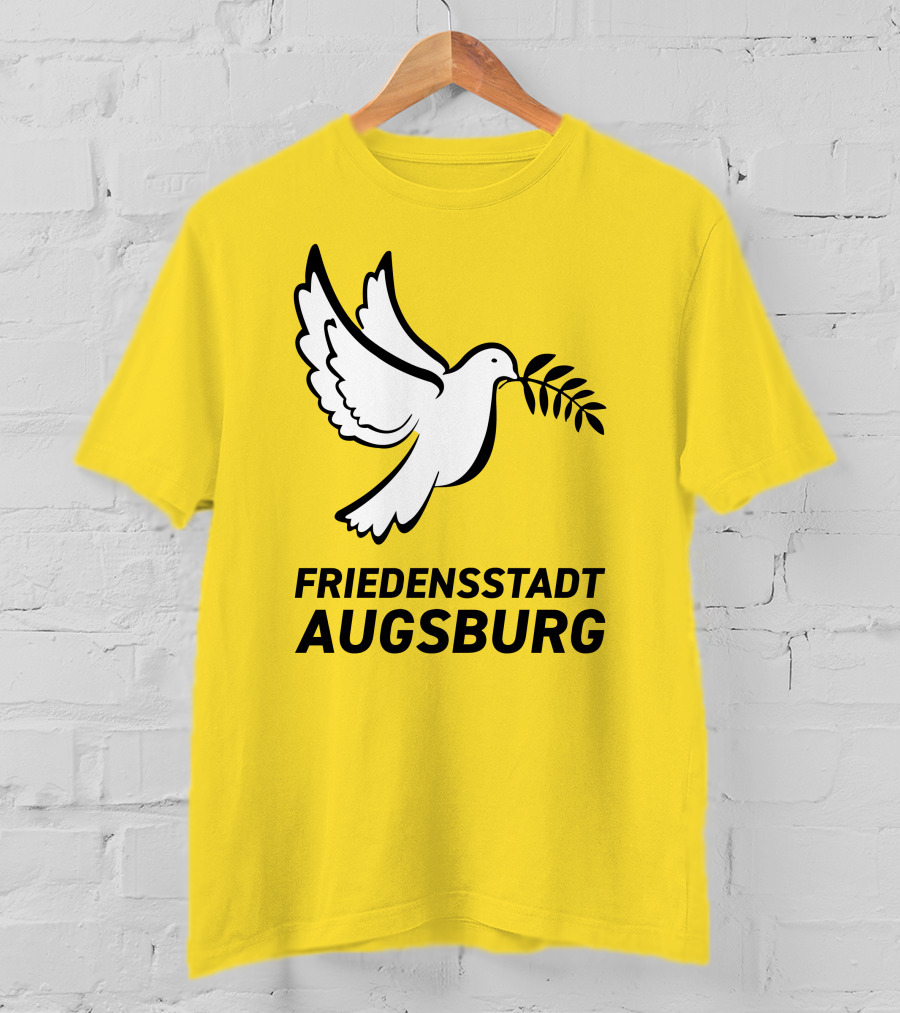 Friedensstadt Augsburg Peace Dove With Olive Branch T-Shirt