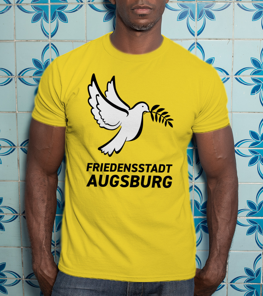 Friedensstadt Augsburg Peace Dove With Olive Branch T-Shirt