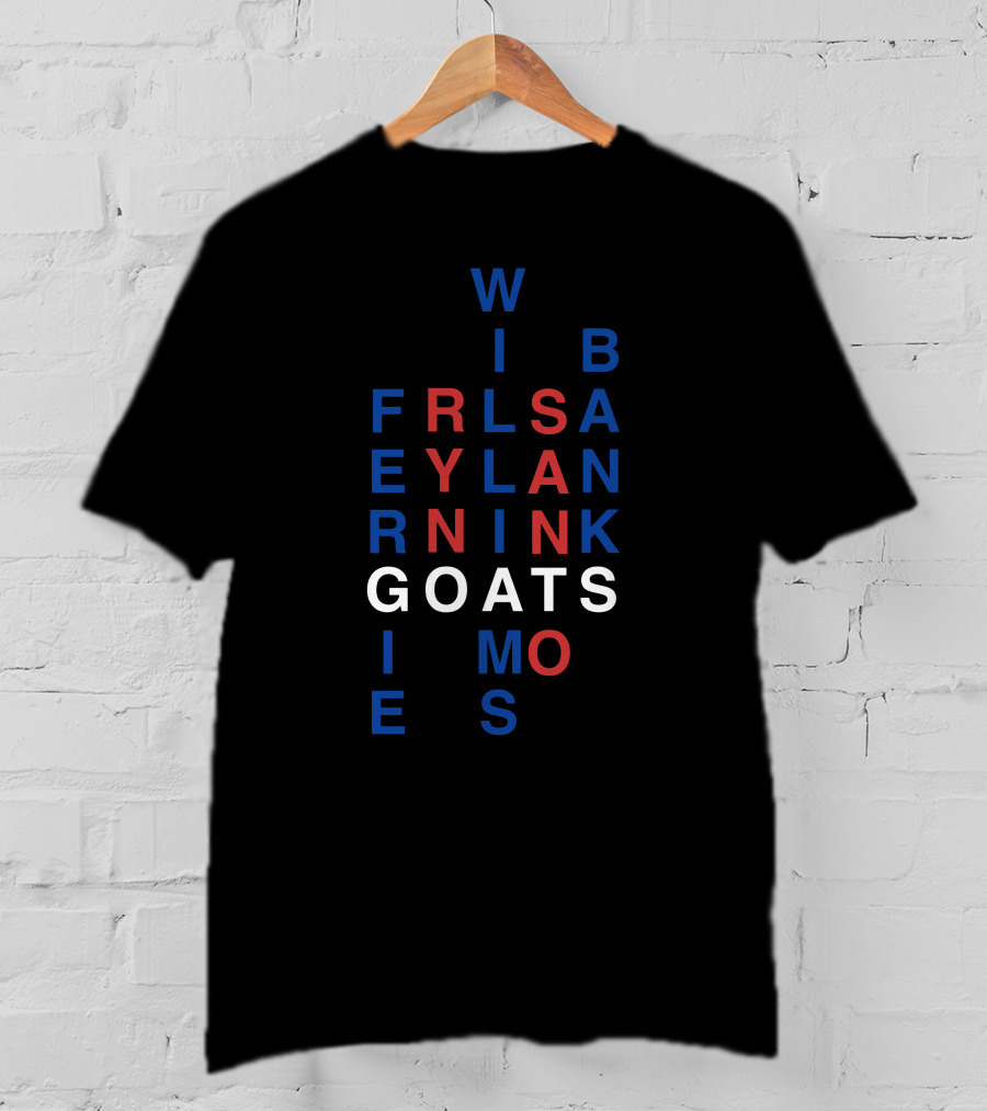 Win Bans Friendly Lyrical Goats In Black And Red Letters T-Shirt