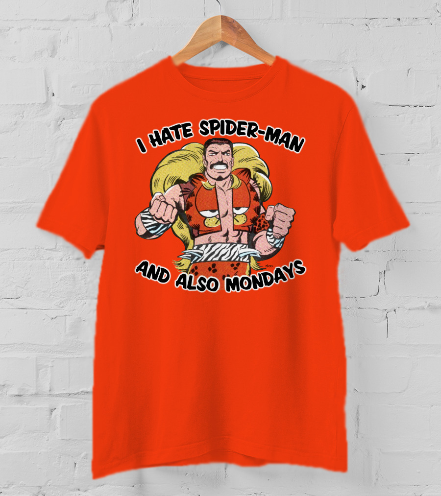 I Hate Spider-Man And Also Mondays Kraven The Hunter Comic T-Shirt