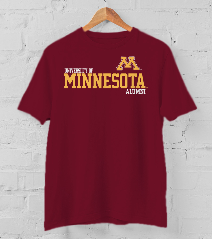 University Of Minnesota Alumni Bold Gold Maroon Iconic Collegiate T-Shirt