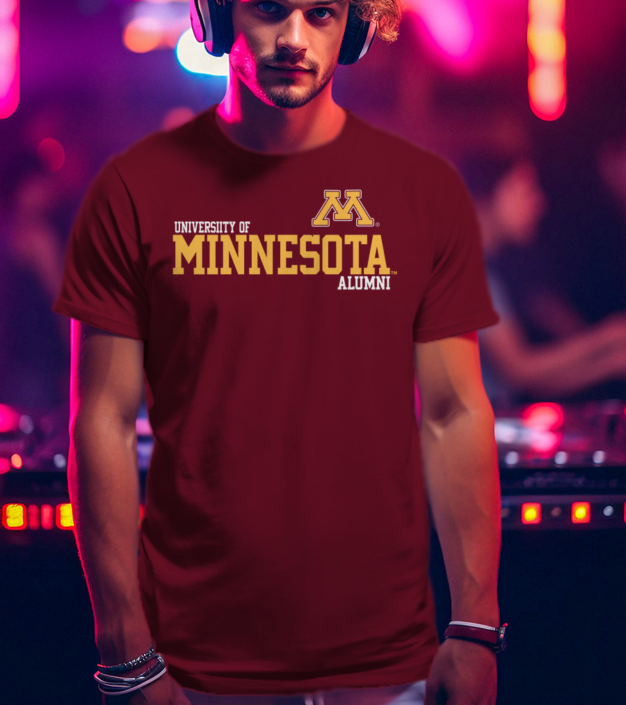 University Of Minnesota Alumni Bold Gold Maroon Iconic Collegiate T-Shirt