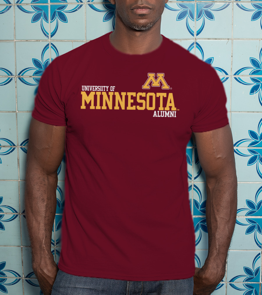 University Of Minnesota Alumni Bold Gold Maroon Iconic Collegiate T-Shirt