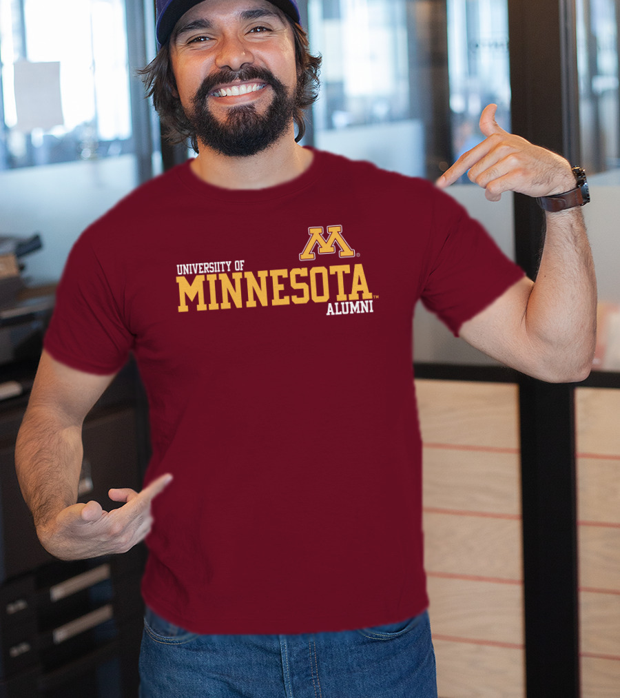 University Of Minnesota Alumni Bold Gold Maroon Iconic Collegiate T-Shirt